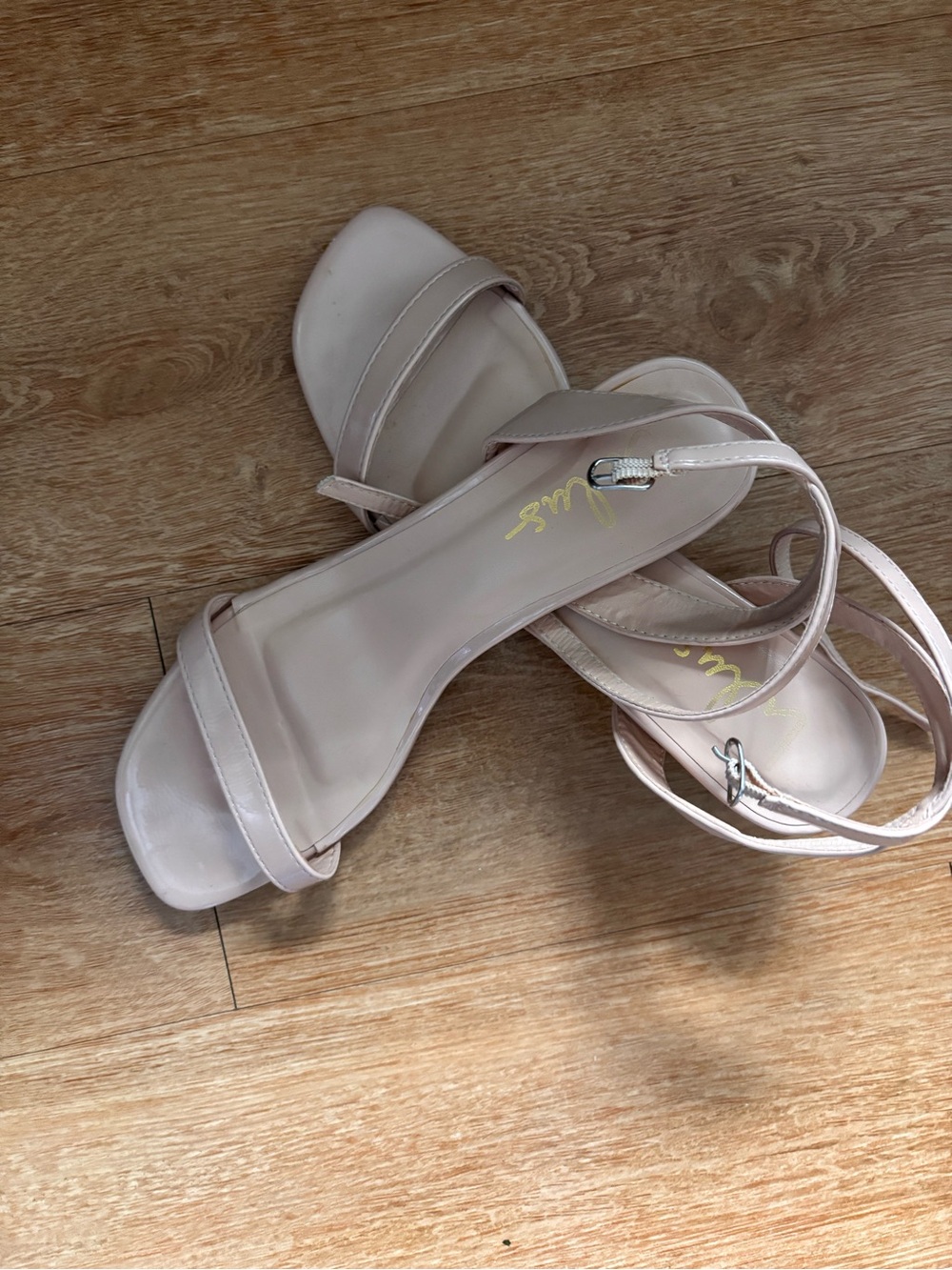 Lulu's Nude Minimalist Ankle-Strap Sandals